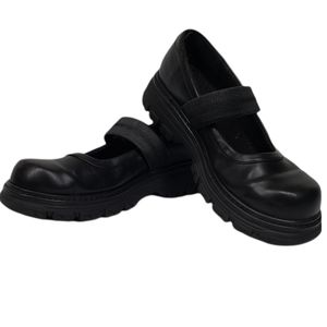 Vintage Y2K Black Chunky Sole Mary Janes Size 9